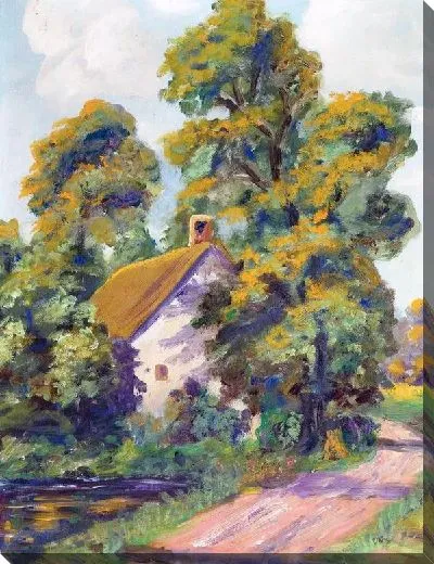 Картина Дом у дороги