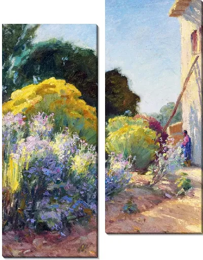 Картина Сад возле дома художника