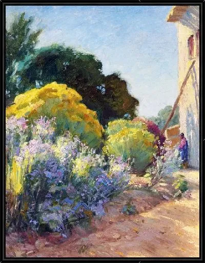 Картина Сад возле дома художника