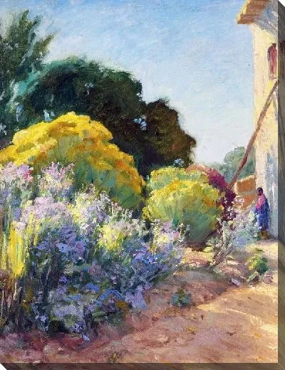 Картина Сад возле дома художника