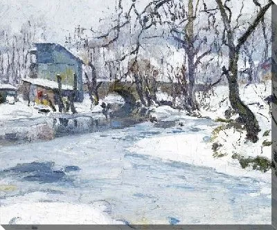 Картина Река зимой