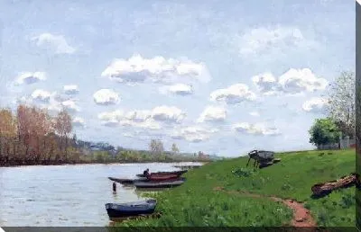 Картина маслом Лодки на берегу №7