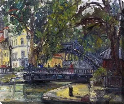 Картина Канал в Париже