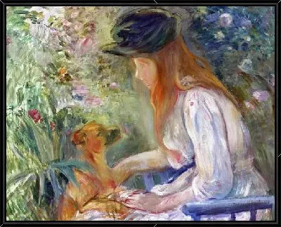 Девушка с собачкой