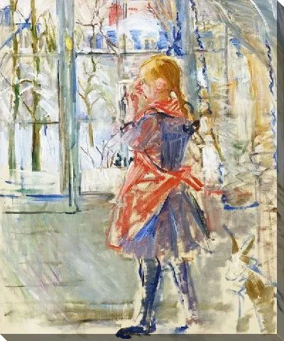 Картина Девочка в красном переднике