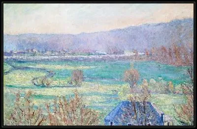 Пейзаж с голубым домом