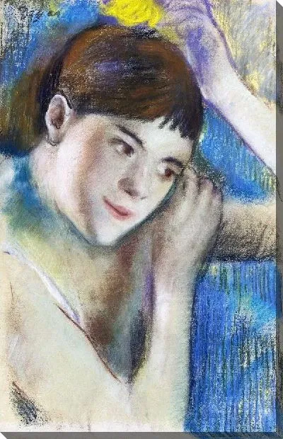 Картина Балерина делает прическу