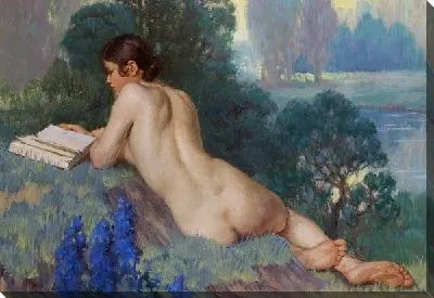 Картина Читающая обнаженная