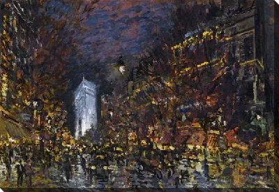 Картина Париж ночью