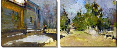 Картина Деревенский дом