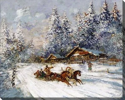 Тройка в зимний день