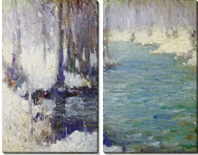 Река весной