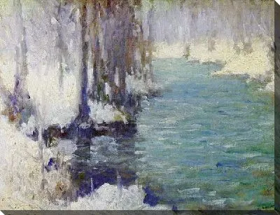 Картина Река весной