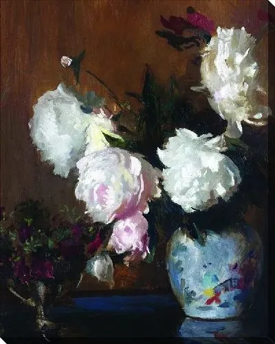 Картина Ваза с белыми пионами