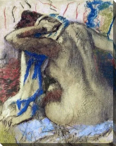 Картина Женщина моющая волосы