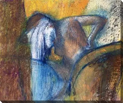 Картина Женщина моющая волосы