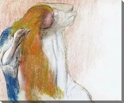 Картина Женщина расчесывающая волосы