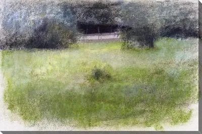 Картина Газон у дома