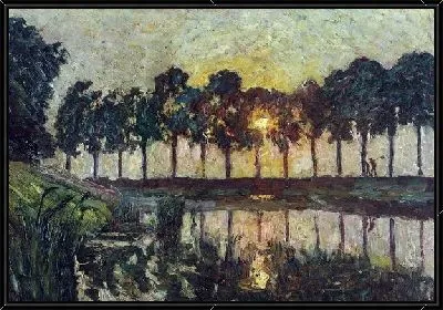 Деревья у озера