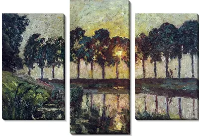 Деревья у озера