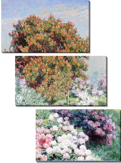 Картина Цветы в саду