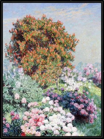 Картина Цветы в саду