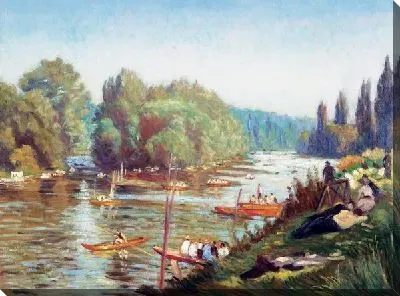 Картина Берег реки №25