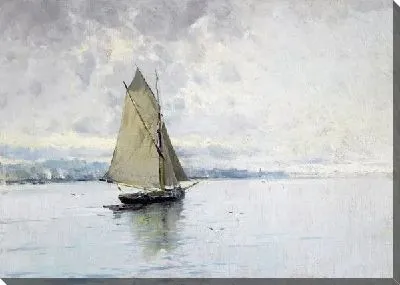 Картина Морской пейзаж с лодкой