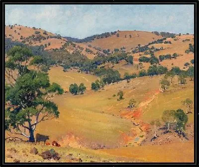 Летний пейзаж с холмами