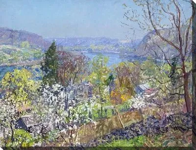 Картина Деревья весной