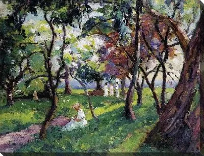 Картина Семья в парке