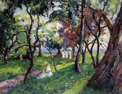 Картина Семья в парке
