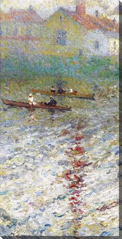 Картина Лодки на озере