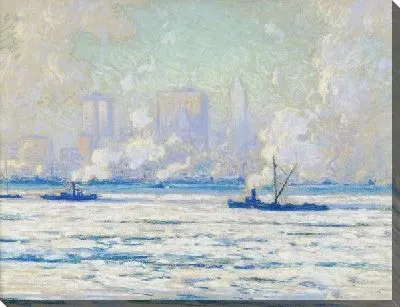 Картина Нью-Йорк зимой