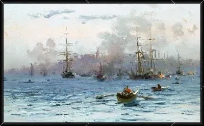 Корабли в море