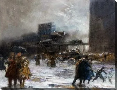 Картина Зимняя улица