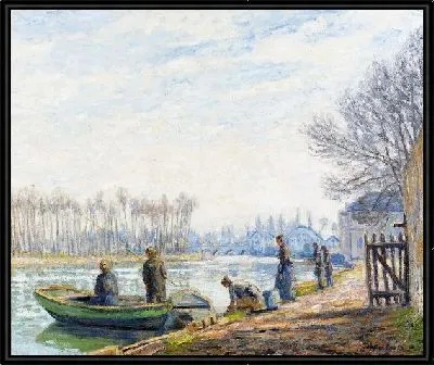 Рыбаки у берега