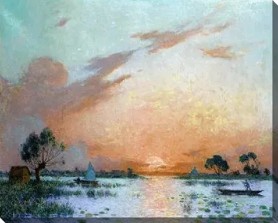 Закат на реке