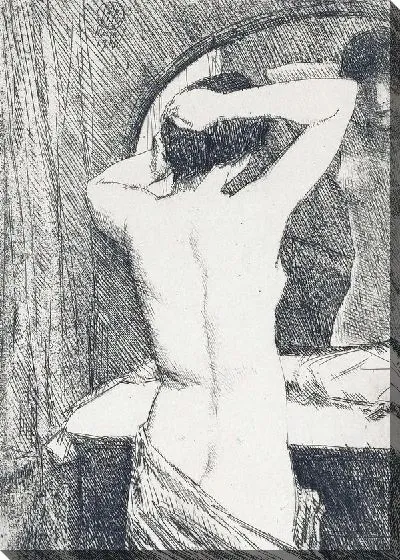 Картина Переодевающаяся