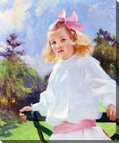 Картина Девочка с розовым бантиком