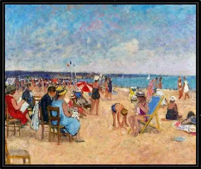 Картина Семья на пляже