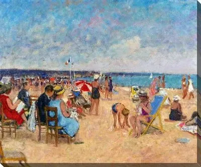 Картина Семья на пляже