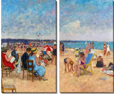 Семья на пляже