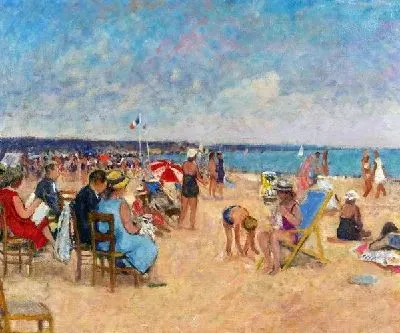 Картина Семья на пляже