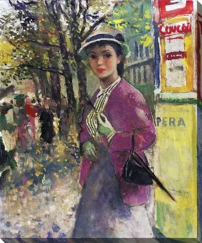 Картина Женщина с зонтиком