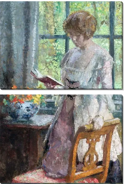 Картина Молодая женщина читает