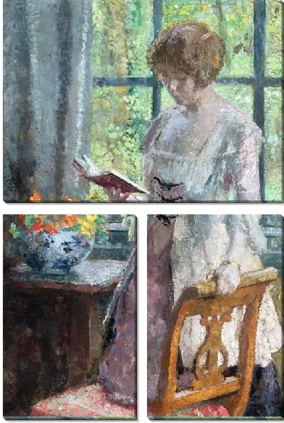 Картина Молодая женщина читает