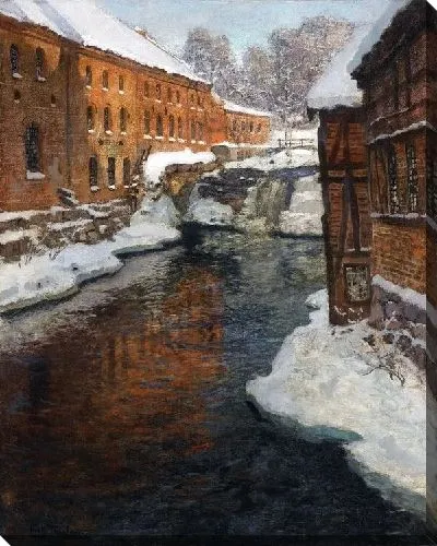 Картина Река зимой