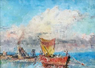 Лодки на море