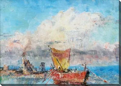 Картина Лодки на море